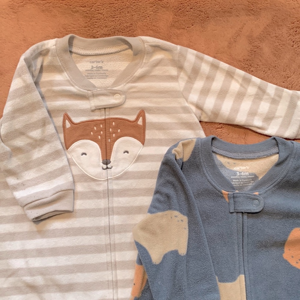 Carter’s fleece sleep sacks